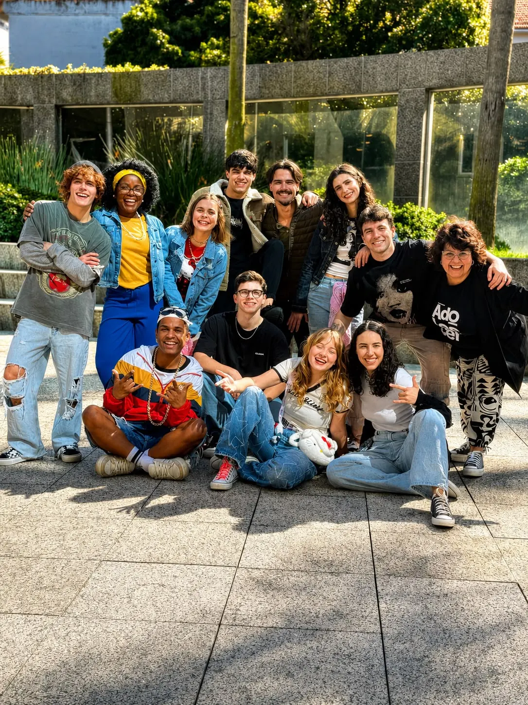 Elenco do espetáculo Adolescer